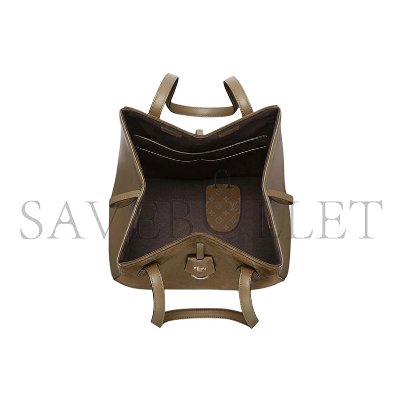 FENDI ORIGAMI MEDIUM LEATHER GREEN 8BH414AS79F1PPT (27*27*15cm)